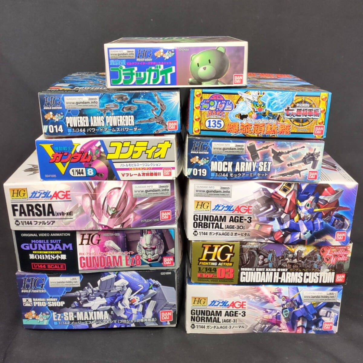 HG HG ガンダムEz-8 ヘビーアームズカスタム ガンダムAGE オービタル 他 SDガンダム 等 未組立 まとめセット