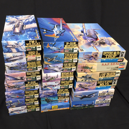 ハセガワ 1:200 全日空 テクノジャンボ クジラスペシャルマーク マリンジャンボ 他 戦闘機 等 プラモ 計22点